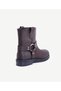 Blunt Toe Leather Boots - 3