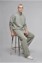 Boxy Fit High Collar Scuba Fabric Long Sleeve Basic Sweatshirt E9363Ax26Au - 7