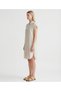 Plain Shirt Collar Short Sleeve Dress - 2