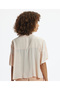 Ruffled Short Sleeve Shirt - 3