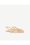 Open Back Pointed Toe Knitted Shoes - 3