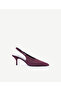 Open Back Pointed Toe Heeled Shoes