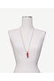 Coral Stone Detailed Pearl Necklace - 3
