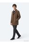 Fındık Regular Fit Double-Breasted Collar Woven Top Coat - 5