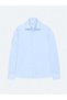 Blue Regular Fit Long Woven Classic Cotton Blend Shirt - 6