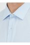 Light Blue Regular Fit Long Woven Classic Cotton Blend Shirt - 3