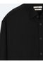 Black Plain Regular Fit Long Woven Casual Shirt - 8
