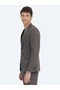 Brown Striped Modern Fit Wool Blend Suit - 3