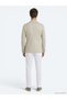 Beige Modern Fit Cotton Blend Knitted Jacket - 5