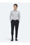 Gray Regular Fit Long Woven Classic Cotton Blend Shirt - 2