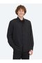 Black Regular Fit Long Woven Casual Shirt