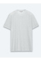 Gray Striped 100% Linen T-Shirt - 6
