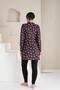 Patterned Lycra Tights Full Covered Hijab Swimsuit 1234 - 3