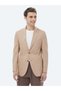 Tile Striped Modern Fit Cotton Blend Jacket - 3