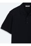 Navy Blue Plain 100% Cotton T-Shirt - 7