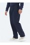 Navy Blue Woven Loose Fit Casual Trousers - 3