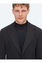 Black Striped Modern Fit Knitted Suit - 4
