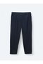 Navy Blue Woven Loose Fit Casual Trousers - 6