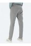 Gray Slim Fit Denim Cotton Blended Trousers - 5