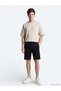 Black Plain Knitted Jogging Fit Sports Bermuda - 2