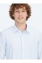 Blue Striped Regular Fit Long Sport Cotton Blend Shirt - 3