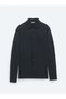 Black Plain Regular Fit Long Casual Shirt - 6
