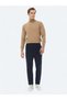Camel Hair Full Turtleneck Solid Knit Wool Blended Knitwear Sweater - 2