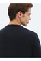 Black Crew Neck Printed Sweatshirt - 4
