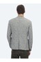 Khaki Patterned Modern Fit Wool Blend Knitted Jacket - 6