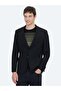 Black Patterned Jacket - 2