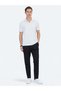 White Jacquard Polo Neck T-Shirt - 2