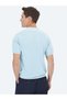 Light Blue Polo Collar Plain Knitted Knitwear - 7