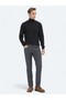 Black Full Turtleneck Plain Knit Wool Blended Sweater Sweater - 2