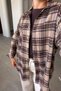 Plaid Lumberjack Shirt - Beige - 3