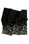 Crystal Crisp Floral Patterned Black Color 90X90 Scarf (Does Not Contain Silk) Edge Stitching Shape Hand Stitched - 6
