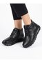 Genuine Leather Black Orthopedic Women's Boots with Special Comfort for Bone Protrusions, Velcro and Side Zipper - 2