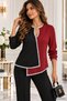 New Season Evening Dress Style Women's Imported Crepe Sequined V-Neck Blouse