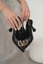 Women's Sante Black Leather Buckle Detailed Heeled Shoes - 4