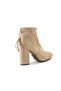 Fr.47 Beige Suede Heeled Socks Women's Boots - 3