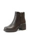 25.2700 Genuine Leather Brown Thick Heeled Women's Boots - 3