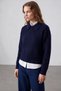 Women's Polo Neck Sweater - 4