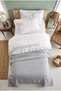 5-Piece Cotton, Pique Bedspread, Elephant Pattern and Ruffle Amazon Single Gray Duvet Cover Set - 4