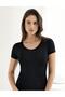 V-Neck Short Sleeve Lycra Tank Top B236