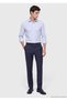 Blue Striped Regular Fit Long Woven Classic 100% Cotton Shirt - 2