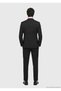 Black Plain Regular Fit 100% Wool Suit - 5