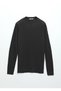 Anthracite Crew Neck Jacquard Wool Blended Sweater - 6