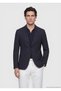 Navy Blue Zeroweight Slim Fit Wool Blend Jacket