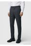 Anthracite Striped Woven Slim Fit Casual Wool Blend Trousers - 2