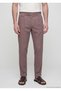 Mürdüm Plain Weave Relaxed Fit Casual Cotton Blend Trousers - 2