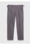 Dusty Rose Plain Woven Regular Fit Casual 100% Linen Trousers - 7